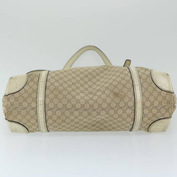 CELINE Macadam Canvas Tote Bag Beige Auth 62341 - Picture 10 of 16